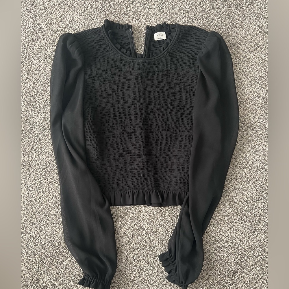 Wilfred Tempest Black Blouse Size Medium